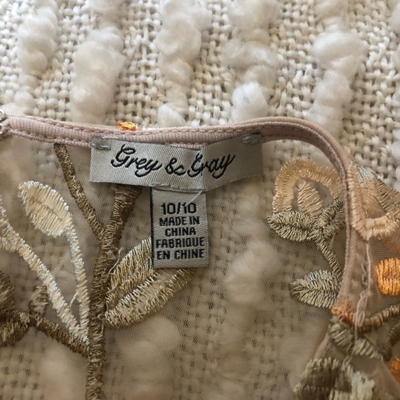 Sheer Embroidered overlay Tank Dress - Picture 5 of 5